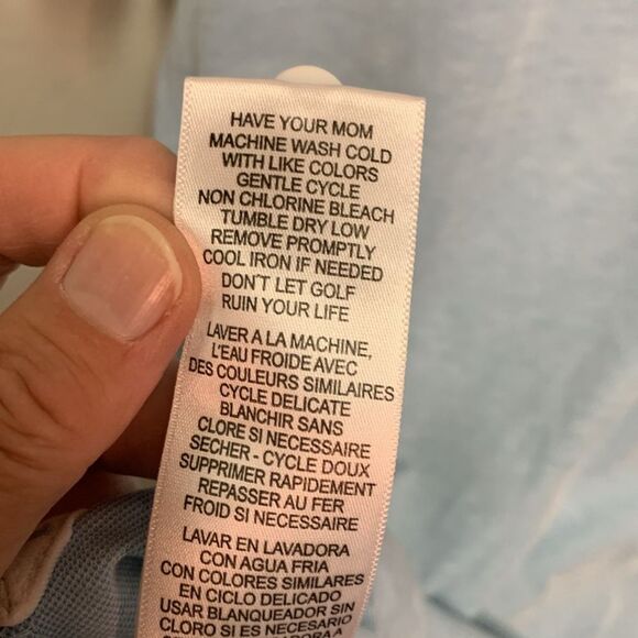 Travis Mathew Blue Heathered Pima Cotton Blend Short Sleeve Polo Shirt Size L - Picture 9 of 14